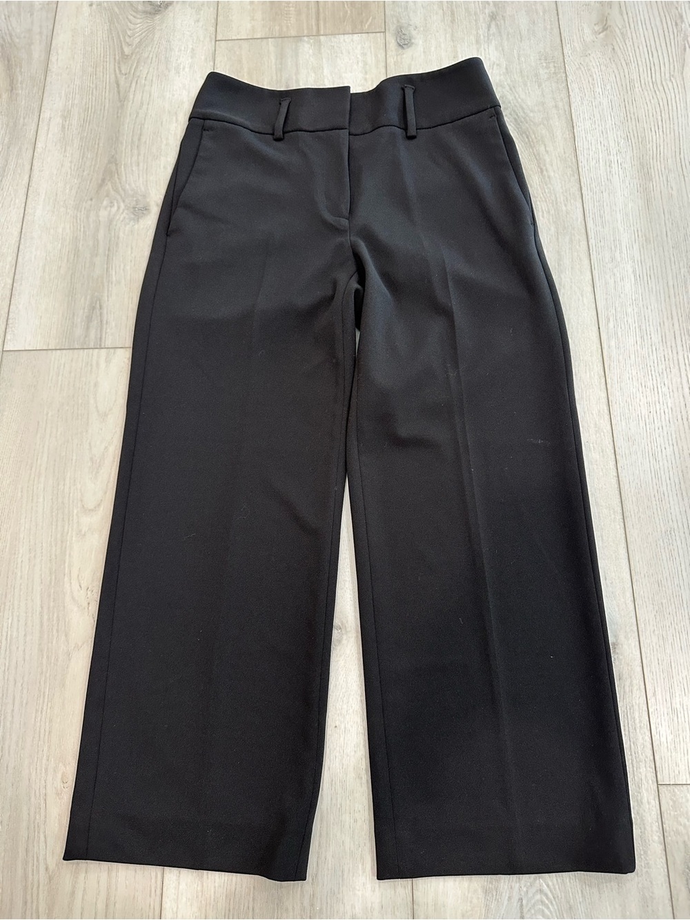 Dkny Black Wide-Leg Dress Pants